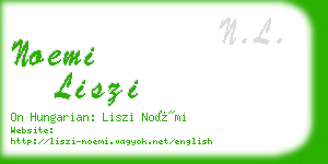 noemi liszi business card